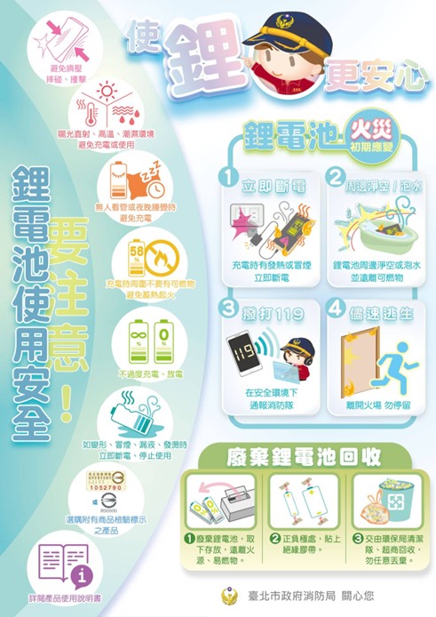 居家防火—鋰電池及爐具安全宣導