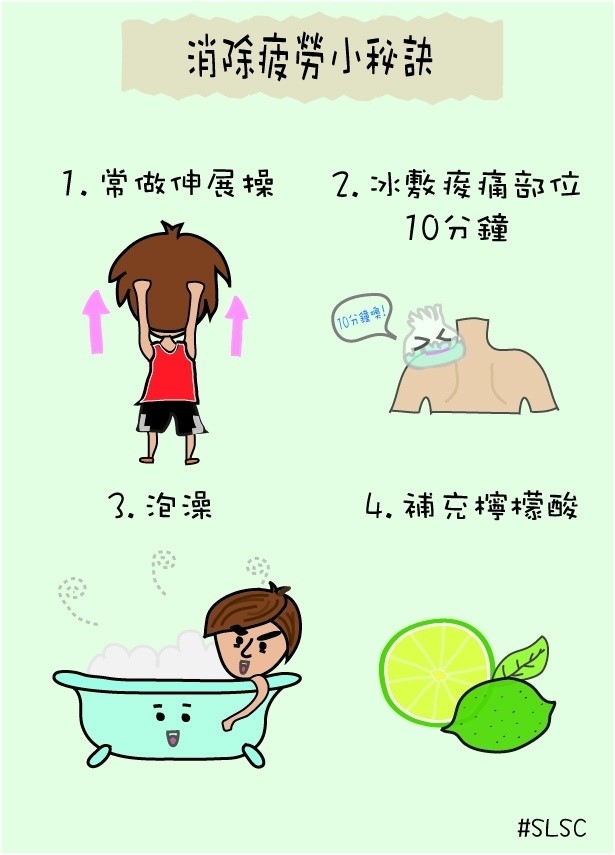 消除疲勞小秘訣